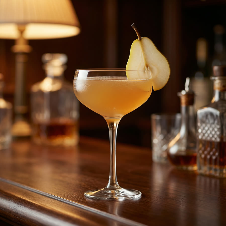 Spiced Pear Brandy cocktail